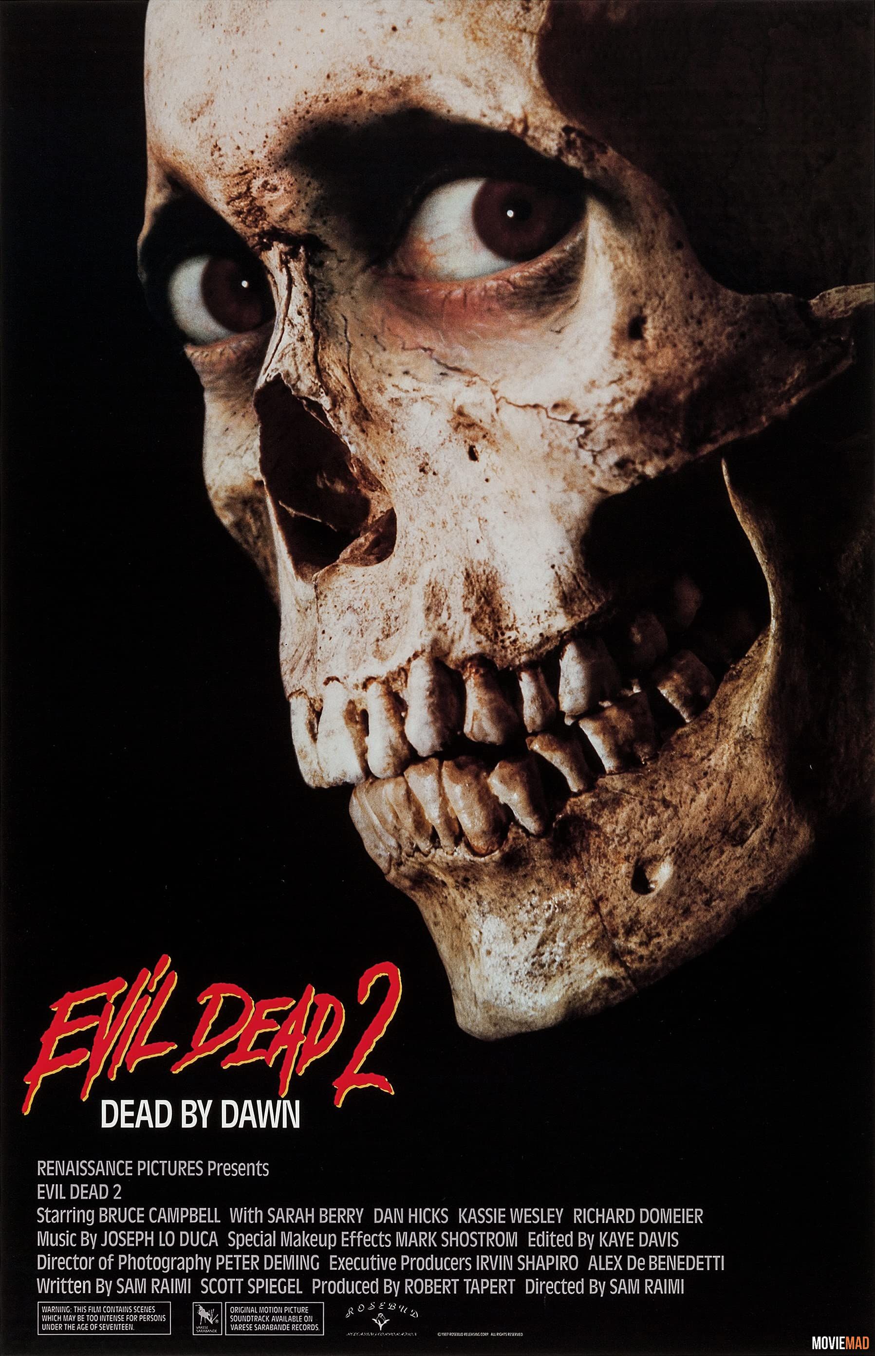 full moviesEvil Dead II (1987) Hindi Dubbed ORG HDRip Full Movie 720p 480p
